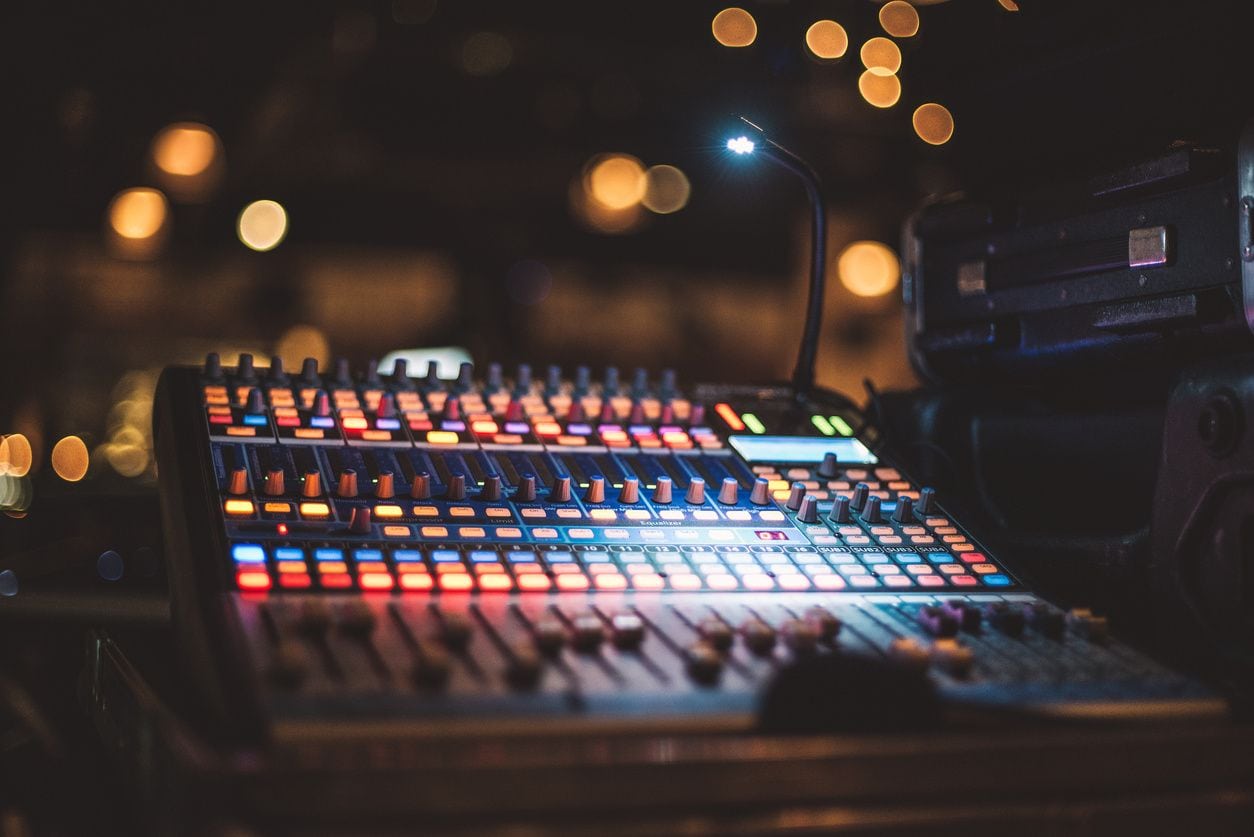 Lights over a soundboard